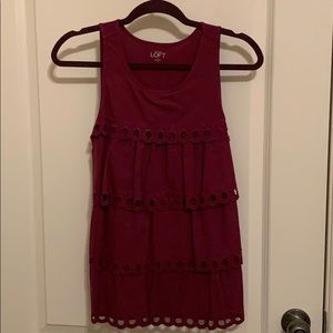 LOFT Ruffled Blouse Size S